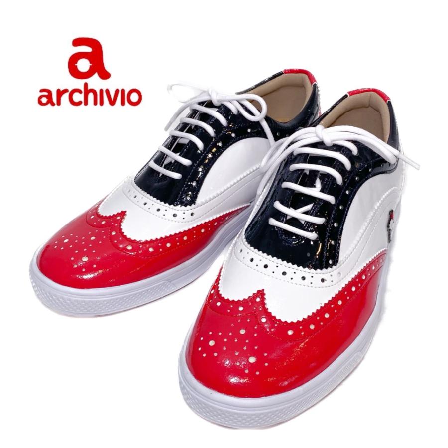 archivio アルチビオ レディース ゴルフシューズ ゴルフ 牛革