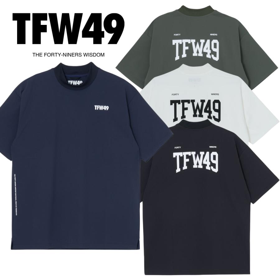 新作　TFW49 HALF MOCKNECK TSHIRT サイズXL TFW49 - HALF MOCKNECK TSHIRT | モックネックシャツ | ブラック