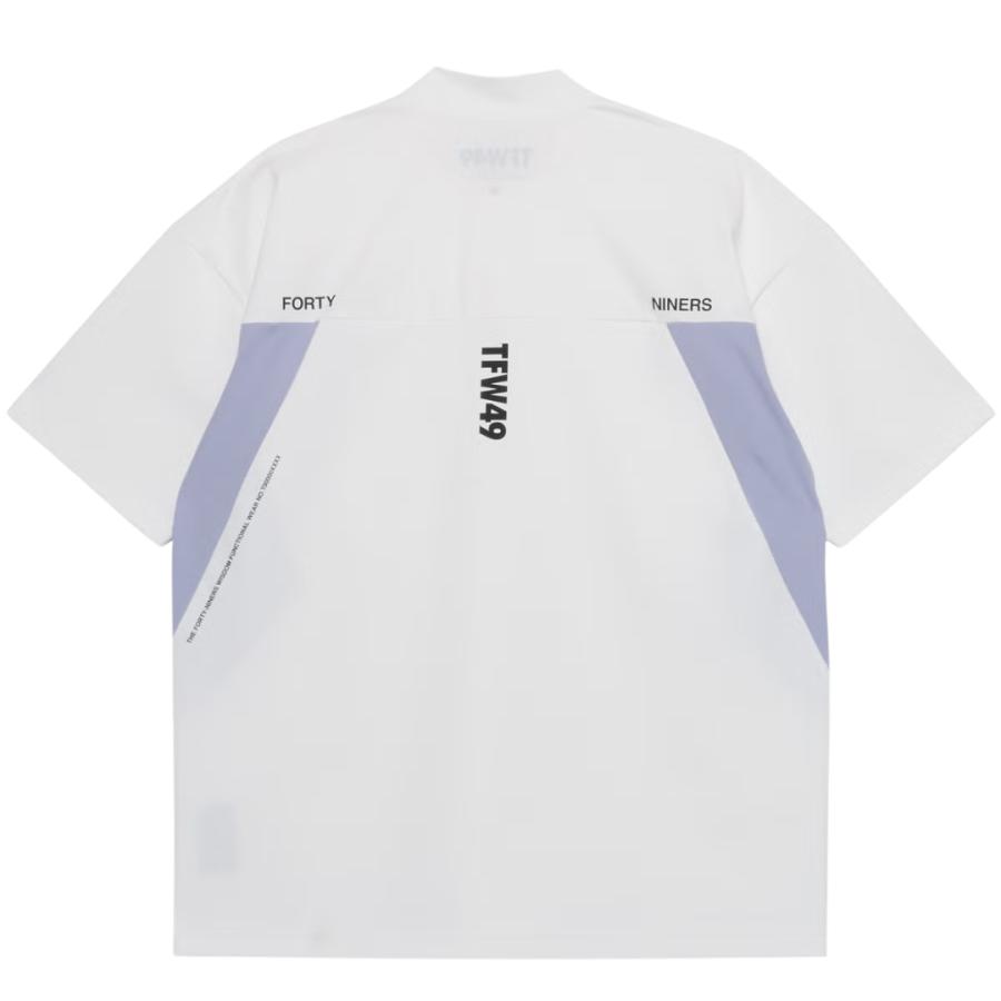 TFW49 半袖　モックネックシャツ　Lサイズ TFW49 ゴルフウェア メンズ モックネック 半袖シャツ WIDE SHORT