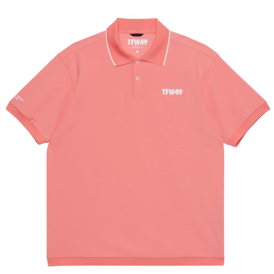 【送料無料】 TFW49 SIGNATURE SS REGULAR POLO メンズ ゴルフウェア ポロシャツ 吸水速乾 UVカット 透け防止 鹿の子 M/L T102610013の画像