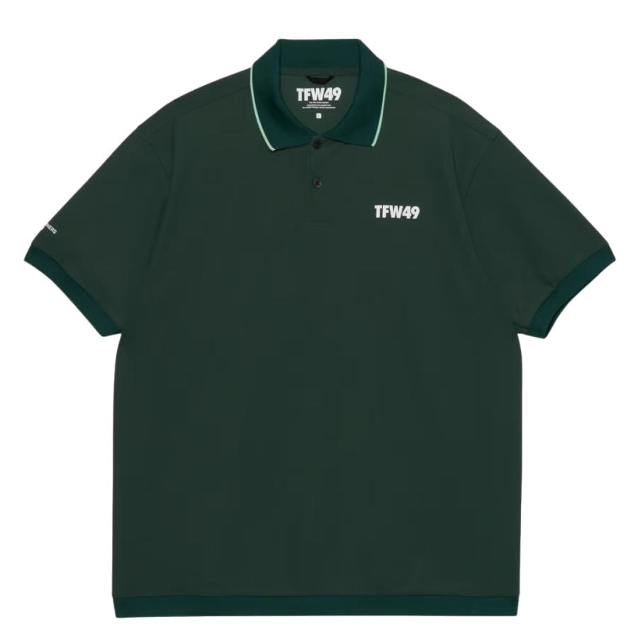 【送料無料】 TFW49 SIGNATURE SS REGULAR POLO メンズ ゴルフウェア ポロシャツ 吸水速乾 UVカット 透け防止 鹿の子 M/L T102610013の画像