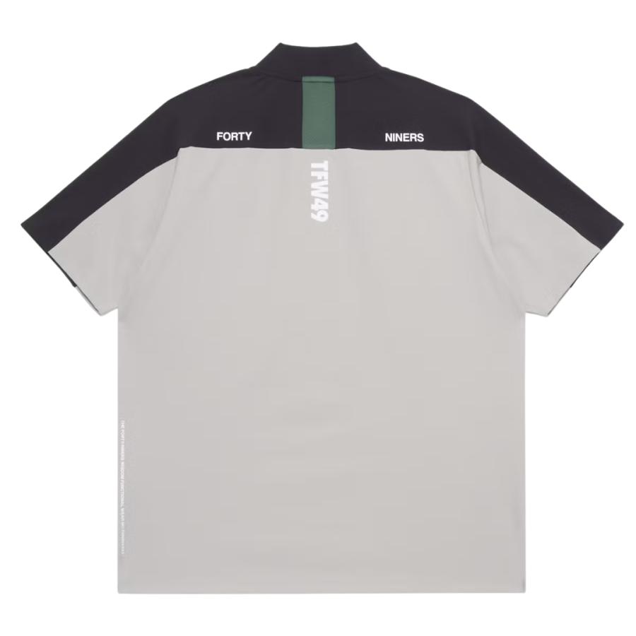 未使用　TFW49 モックネックシャツXL春夏 TFW49 ゴルフウェア メンズ モックネック 半袖シャツ TRAINING MULTI S