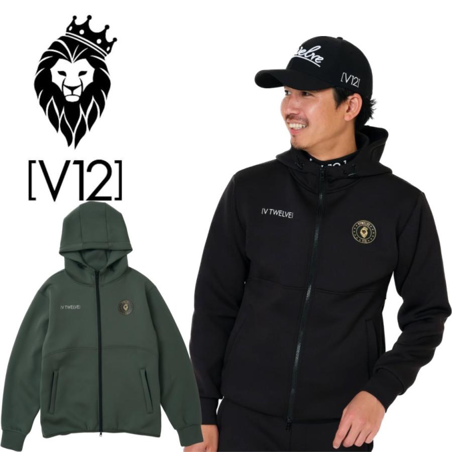 V12 GAME JKT メンズ ゴルフウェア ジップパーカー ダブルジップ V12 ヴィトゥエルブ ゴルフ GAME JKT ジップ パーカー トップス