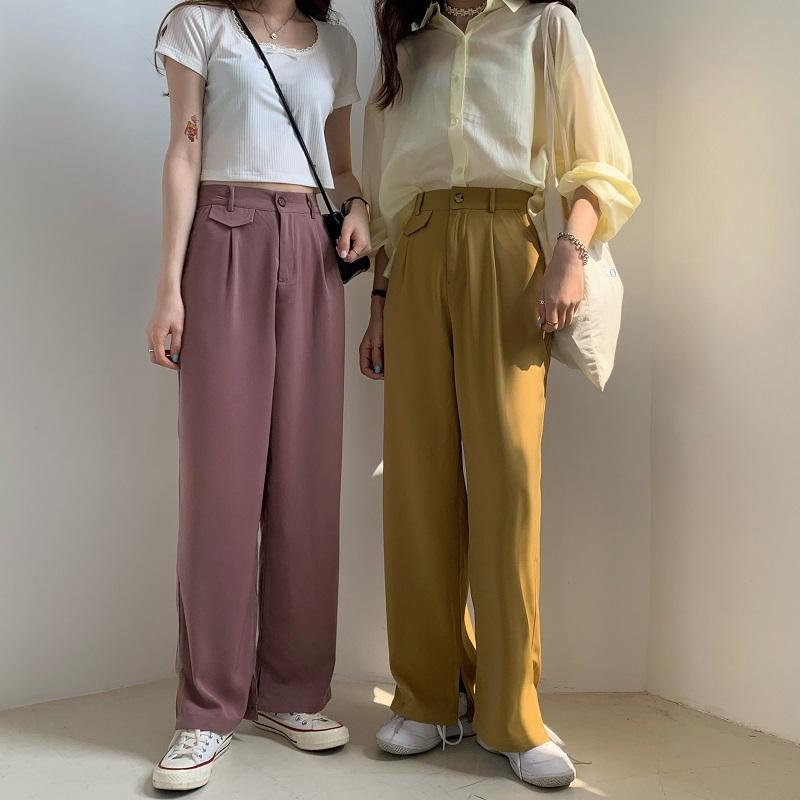 タックインスリットスラックス レディース ゆったり カジュアルパンツ シミラー くすみ色 ボトムス パンツ 02 Monety 通販 Yahoo ショッピング