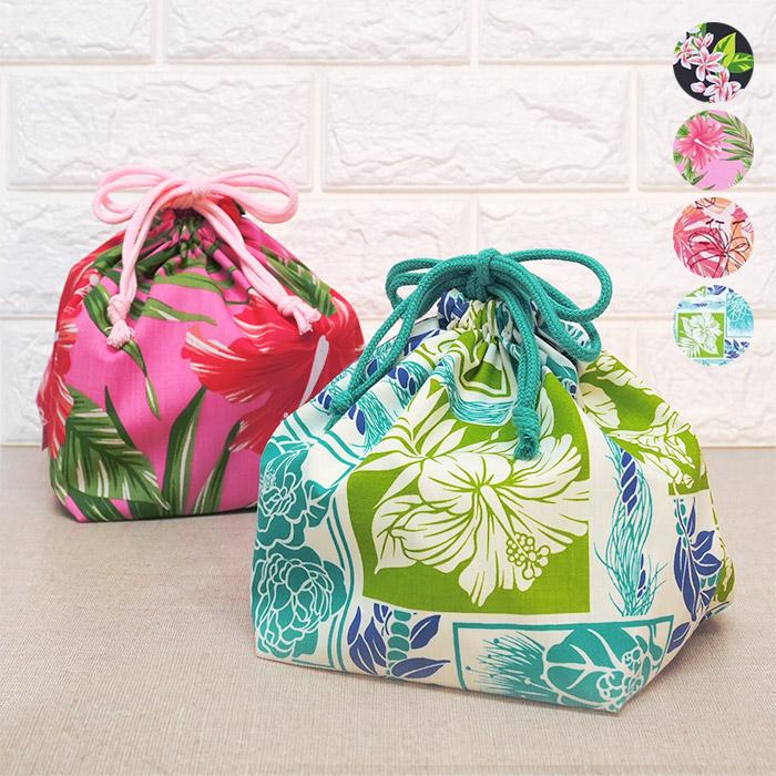 ランチ巾着 お弁当袋 ハワイアン柄 巾着袋 Fsit Lunch Bag メール便可 パウスカートショップ Yahoo 店 通販 Yahoo ショッピング