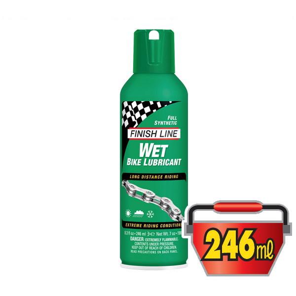 FINISH LINE(フィニッシュライン) ウェット バイク ルブリカント 246ml エアーゾール/WET BIKE LUBRICANT