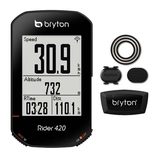 bryton ブライトン Rider420T ライダー420T ケイデンス・心拍センサー付 GPSサイクルコンピューター｜pave