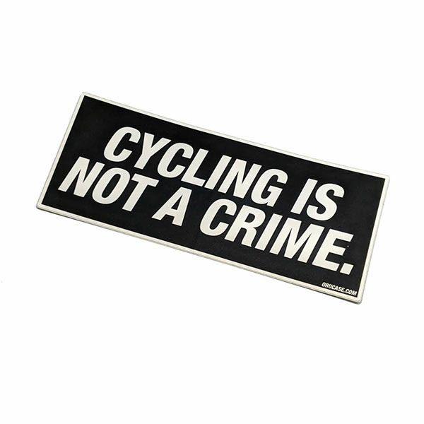 ORUCASE オルケース ステッカー Cycling is Not a Crime Stickers｜pave