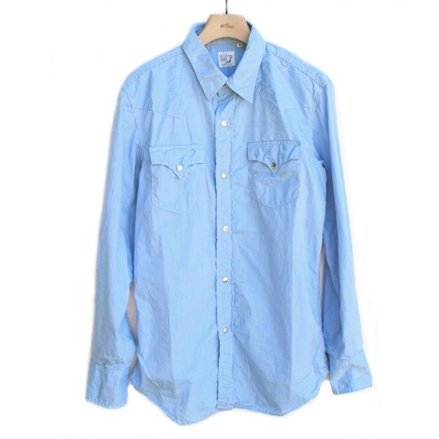 オアスロウ　orslow　デニムシャツ　ウエスタン　サイズ2 orSlow Denim Western Shirt Black ¥28600- オンラインストア