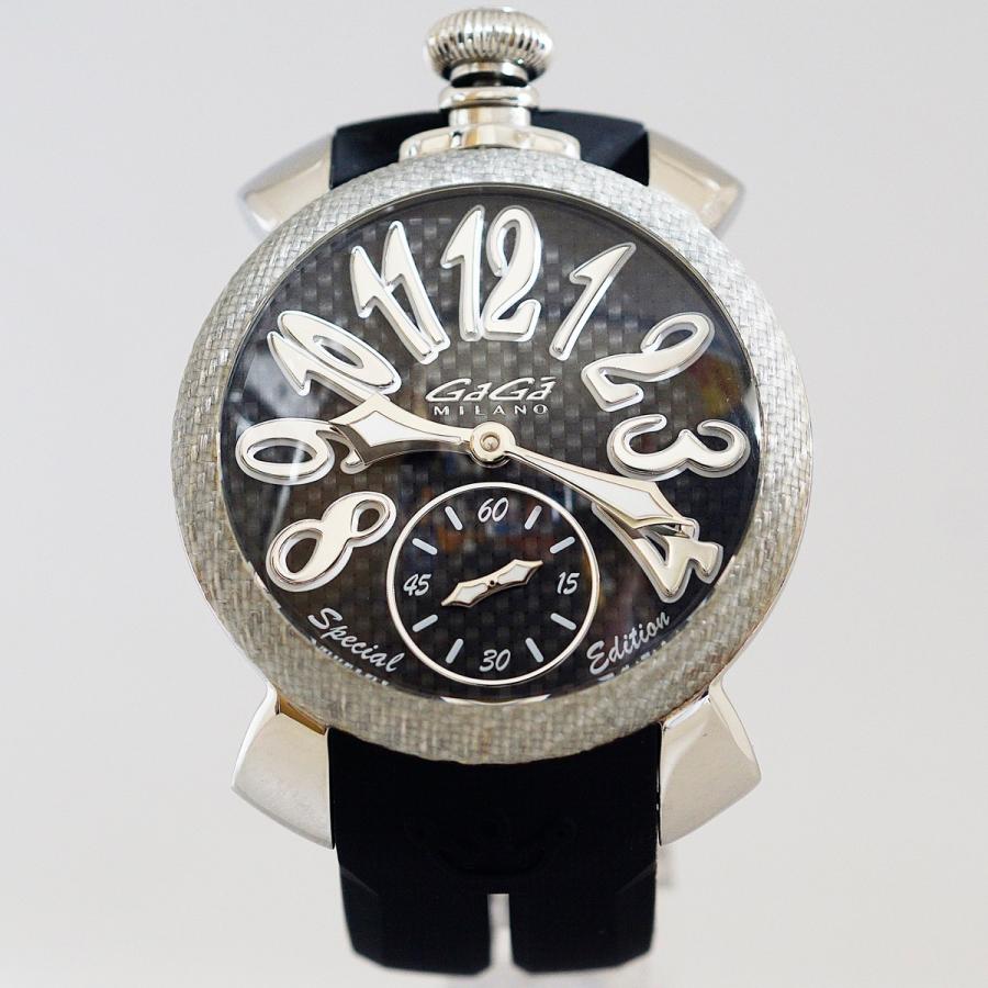 美品】GaGa MILANOガガミラノマヌアーレ48MM手巻き式腕時計