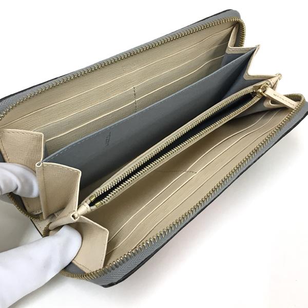 FENDI [中古] フェンディ バッグバグズアイ ラウンドファスナー 長財布  