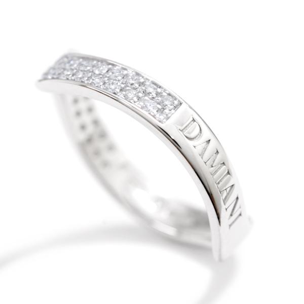 DAMIANI [中古] ダミアーニ ロゴ ダイヤモンド リング 7号位 K18WG 