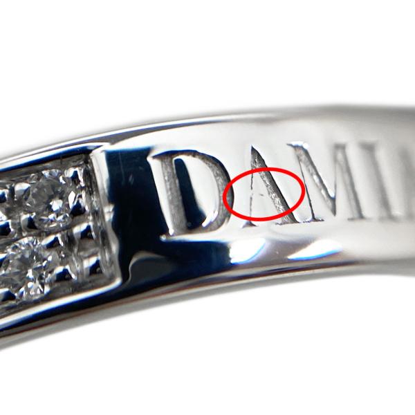 DAMIANI　ダミアーニ　７号 DAMIANI [中古] ダミアーニ ロゴ ダイヤモンド リング 7号位