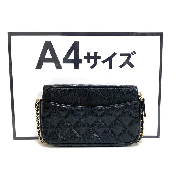 キャビアスキン [中古] シャネル マトラッセ フォンケース AP2096