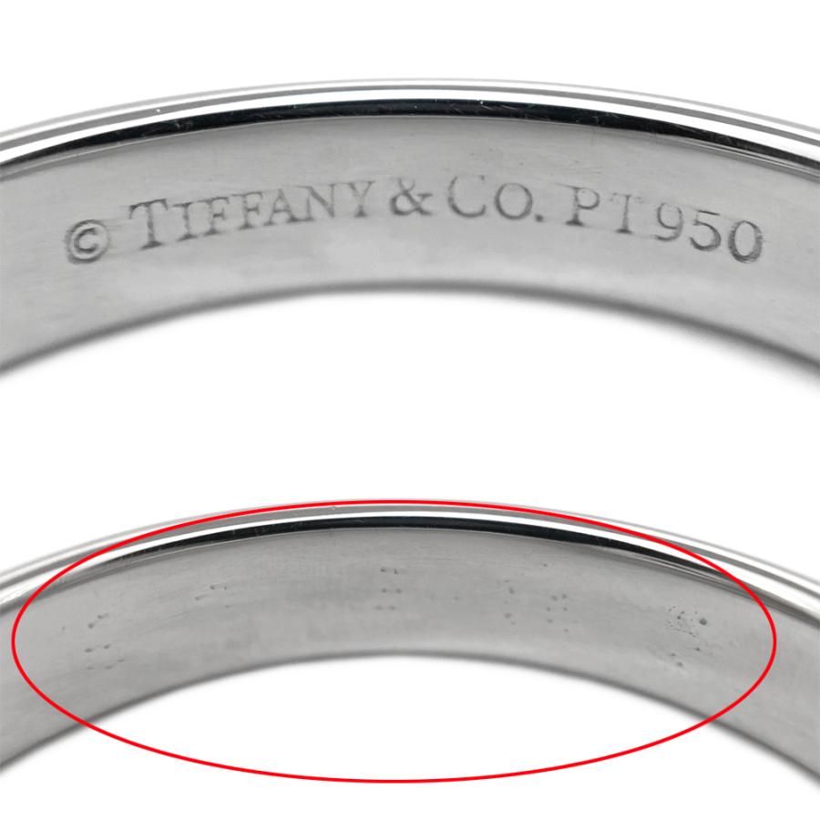 TIFFANY&Co.（ティファニー） [中古] Pt950 ノーツ 3Pダイヤモンド