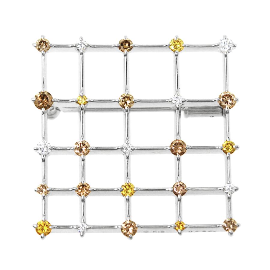 MIKIMOTO（ミキモト） [中古] K18WG ダイヤモンド ブローチ 0.78ct