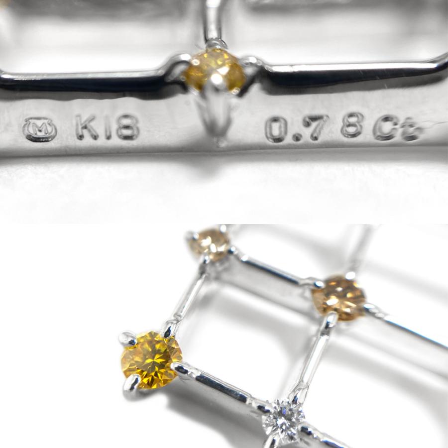 MIKIMOTO（ミキモト） [中古] K18WG ダイヤモンド ブローチ 0.78ct 