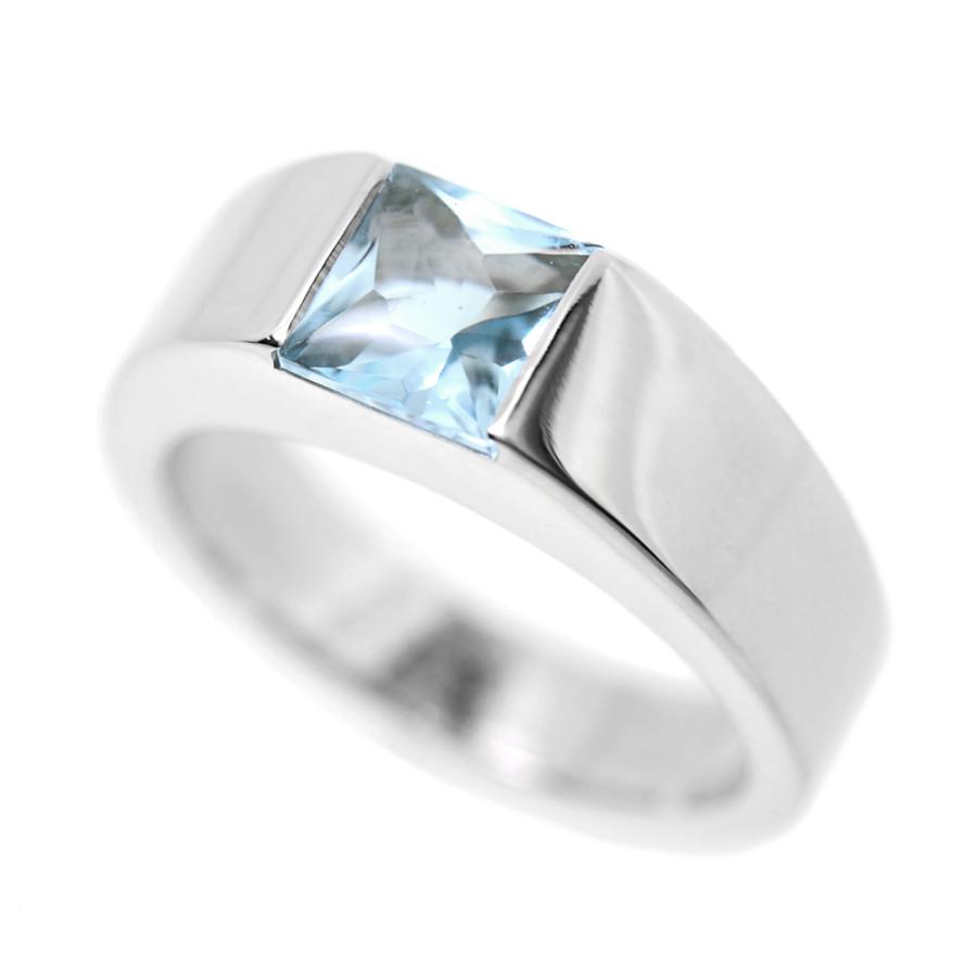 TANK（Cartier） [中古] カルティエ タンク アクアマリン リング #50 
