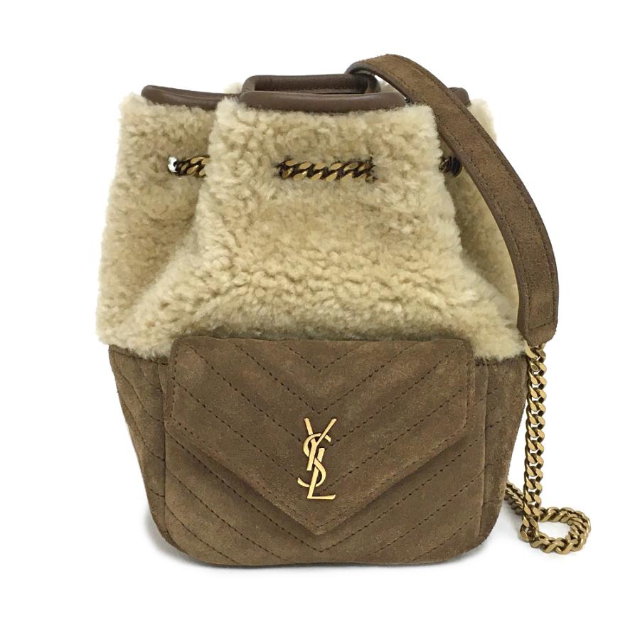 SAINT LAURENT [中古] サンローラン シアリング ジョー ミニ バケット 