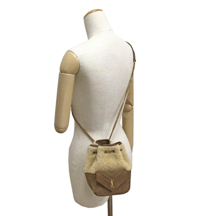 SAINT LAURENT [中古] サンローラン シアリング ジョー ミニ バケット 