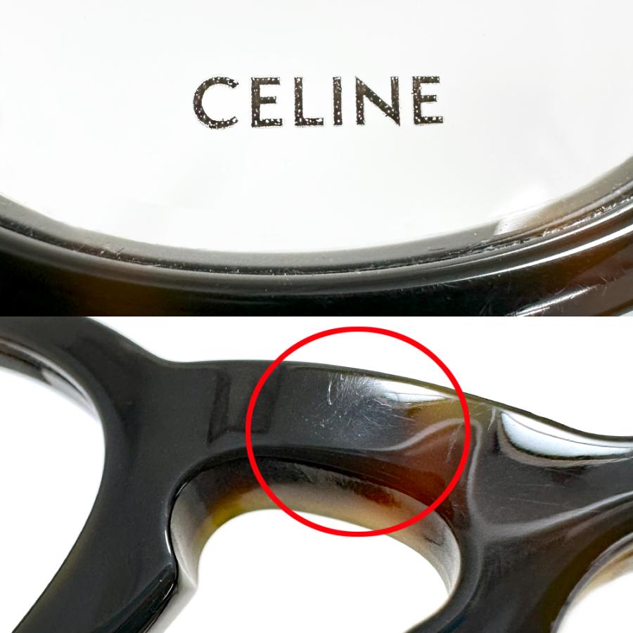 【極美品】CÉLINE ベッコウ柄　メガネ CELINE（セリーヌ） [中古] べっ甲柄 メガネ CL500491 052 クリア