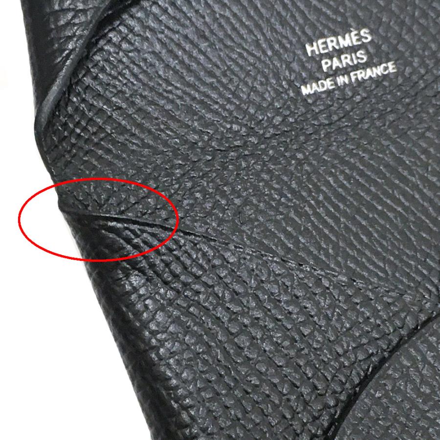 HERMES（エルメス） [中古] バスティア コインケース B刻印 ブラック
