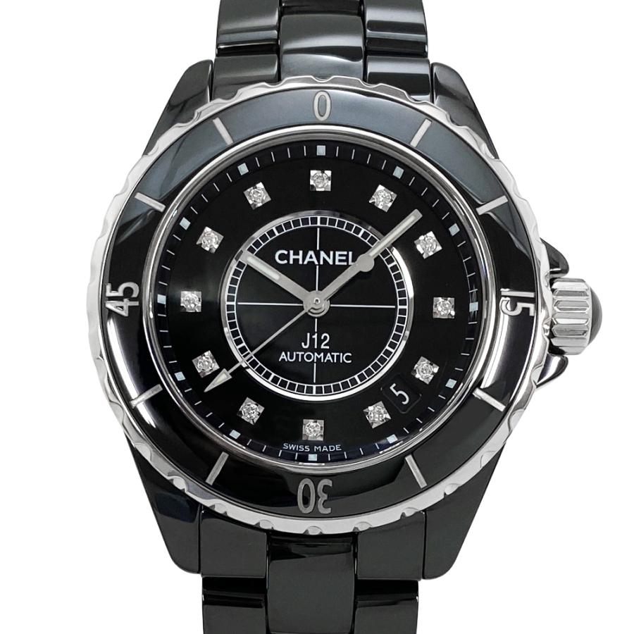 J12 [中古] シャネル H1626 自動巻き ブラックセラミック 12P
