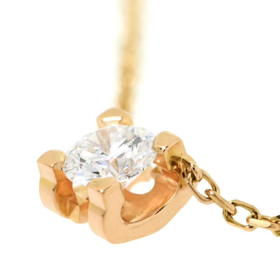 C DE CARTIER [中古] カルティエ K18PG ドゥ ダイヤモンド ネックレス