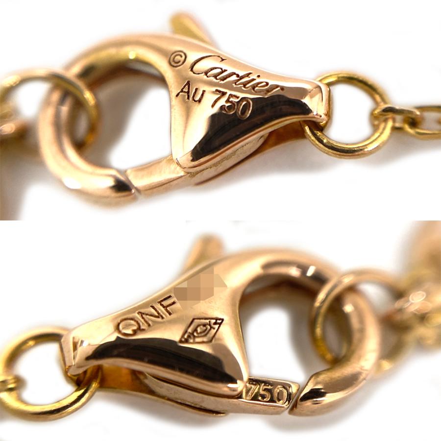 C DE CARTIER [中古] カルティエ K18PG ドゥ ダイヤモンド ネックレス