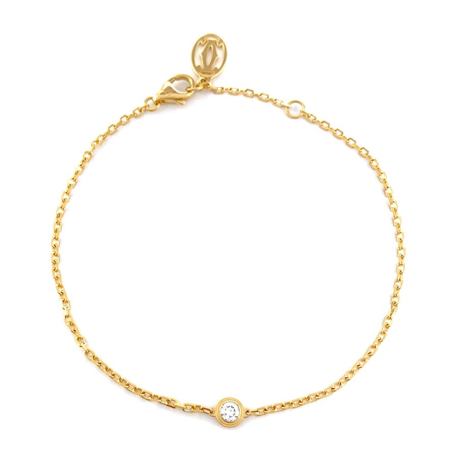 【モー様】Cartier ダムール　ブレスレット　スモールイエローゴールド　SM カルティエ ダムール [中古] K18YG ダイヤモンド ブレスレット