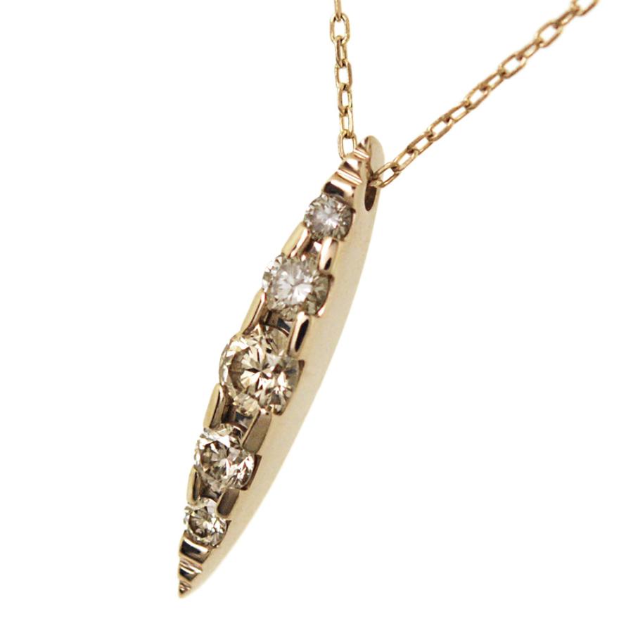 中古] カシケイ K18BG ネイキッド ブラウンダイヤモンド 0.30ct 