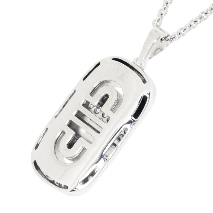 パレンテシ [中古] ブルガリ K18WG ダイヤモンド ペンダント