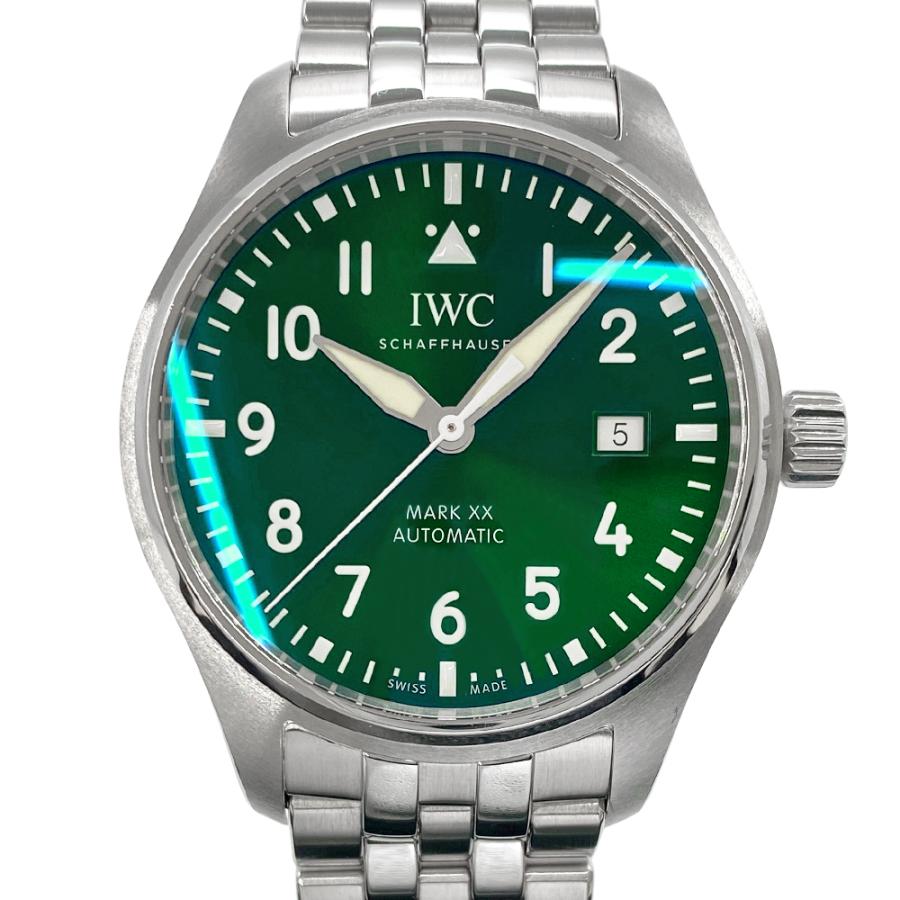 【122992】IWC インターナショナルウォッチカンパニー IW328206 パイロットウォッチ マークXX グリーンダイヤル SS 自動巻き ギャランティーカード 純正ボックス 腕時計 時計 WATCH メンズ 男性 男 紳士【中古】 パイロット・ウォッチ [中古] IWC パイロット・ウォッチ・マークXX