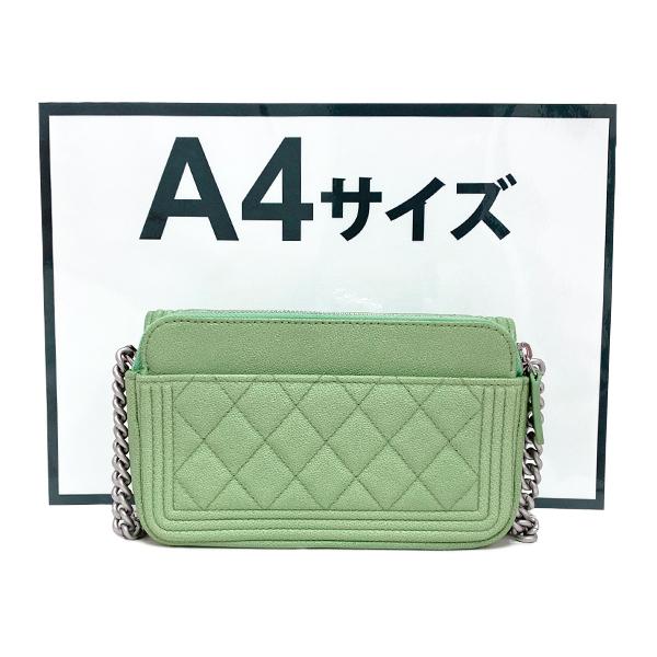 BOY CHANEL [未使用] シャネル ボーイシャネル キャビアスキン フォン 