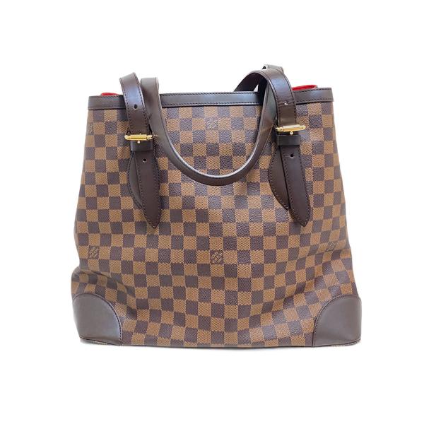 [中古] ルイヴィトン ダミエ ハムステッドGM トートバッグ セミショルダーバッグ N51203 A4可 肩掛け ロゴプレート LOUIS VUITTONの画像