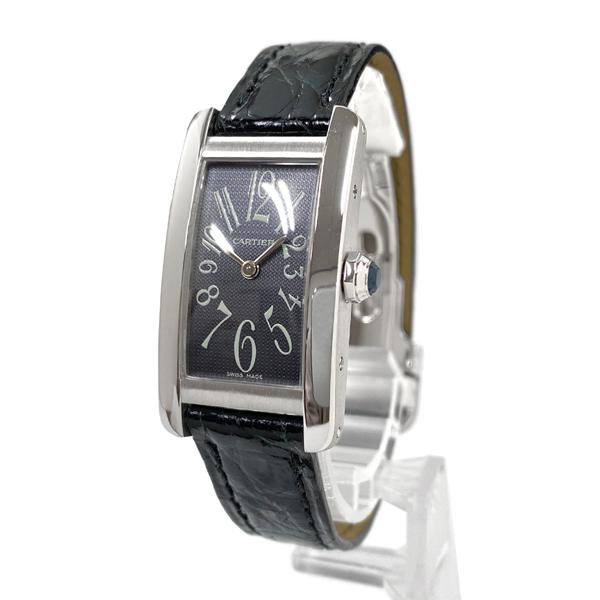 金無垢　稀少　Dバックル　Cartier K18 WG タンクアメリカン　SM 金無垢 稀少 Dバックル Cartier K18 WG タンクアメリカン SM 金