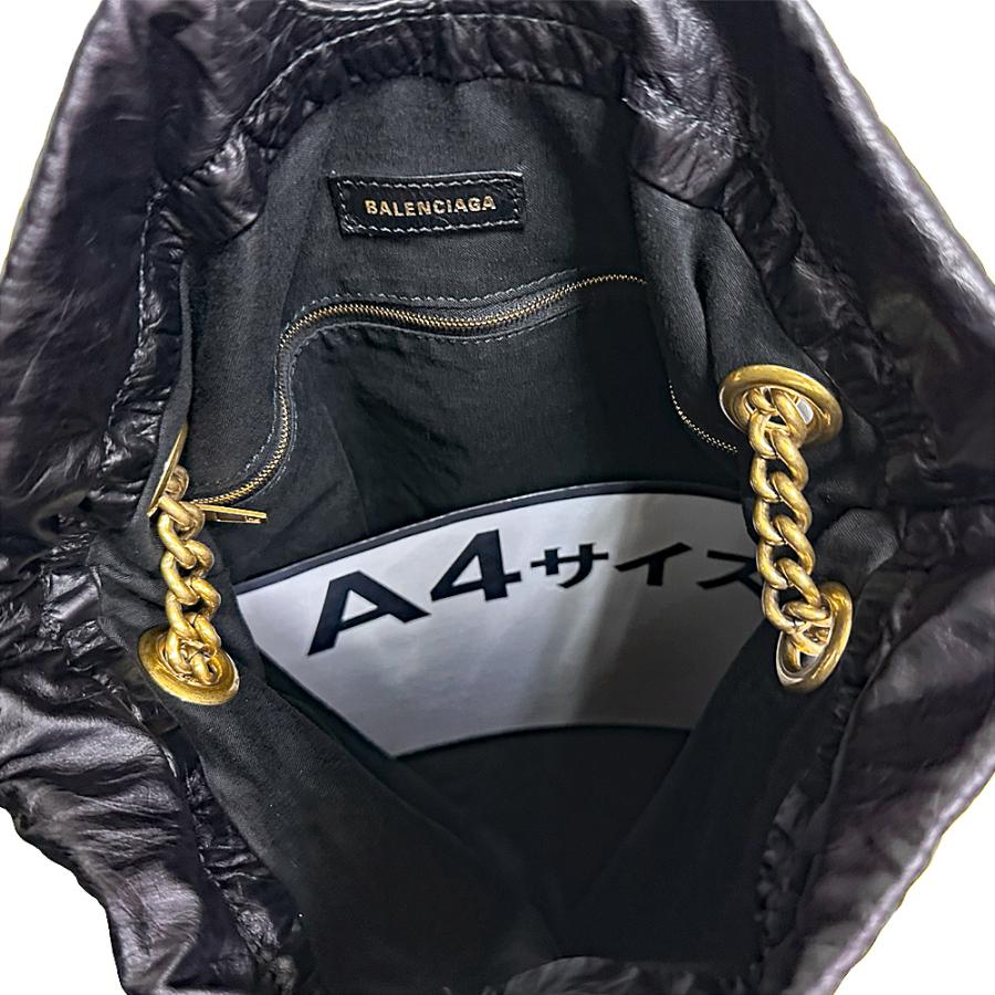 BALENCIAGA　バレンシアガ　クラッシュミディアムチェーンバッグ　742941 BALENCIAGA(バレンシアガ) Crushクラッシュチェーンショルダーバッグ