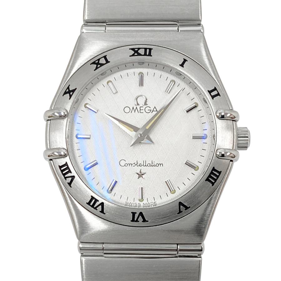 オメガ OMEGA 腕時計 コンステレーション 1572.30.00 メッシュ ギョーシェ シルバー文字盤 SS クオーツアナログ 【中古】 Constellation（OMEGA） [中古] オメガ コンステレーション スモール