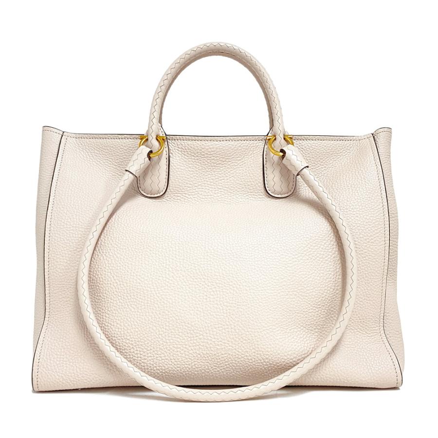 FERRAGAMO（フェラガモ） [中古] レザー トートバッグ ベージュ 210914 