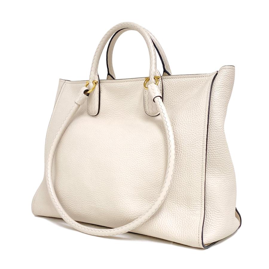FERRAGAMO（フェラガモ） [中古] レザー トートバッグ ベージュ 210914 
