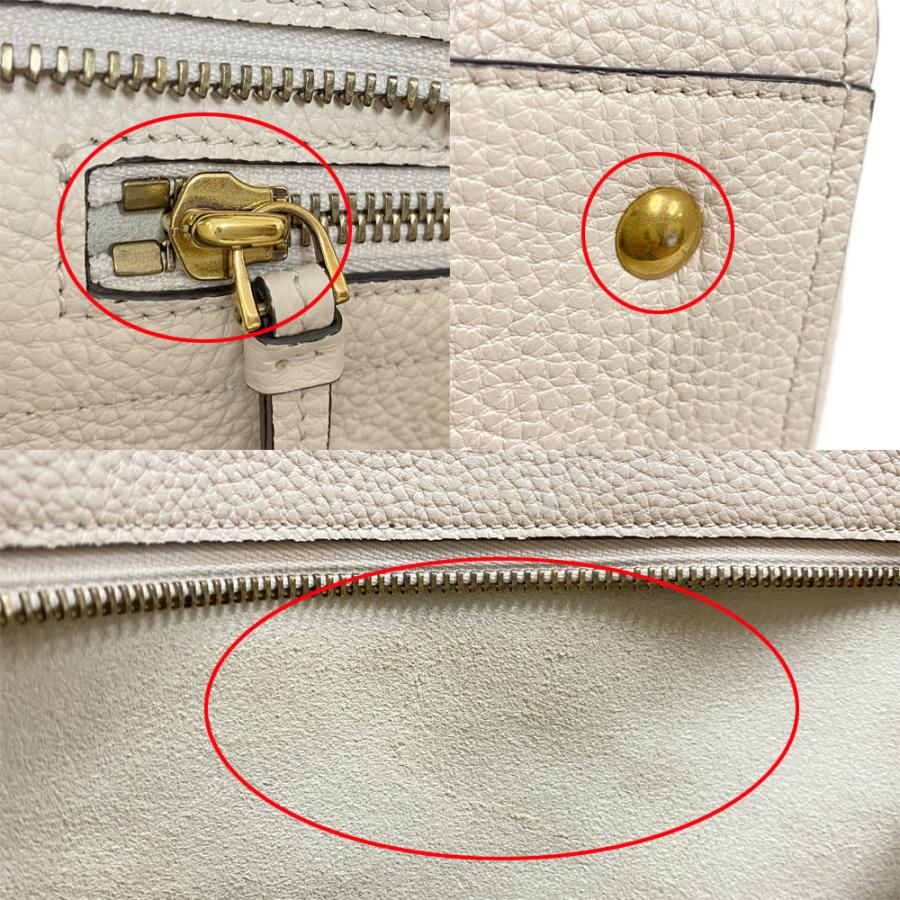 FERRAGAMO（フェラガモ） [中古] レザー トートバッグ ベージュ 210914