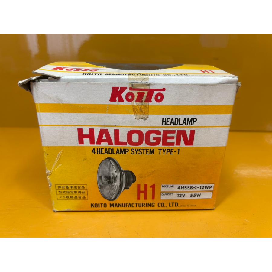【送料無料!!】72579 新品？ 車 KOITO セミシールドビームヘッドランプ H1 ハロゲン 旧車 当時物 4HSSB-1-12WPの画像