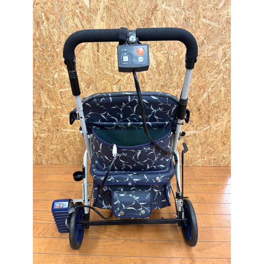 新品 シルバーカー 青色 ペイズリー柄 新品 シルバーカー 青色