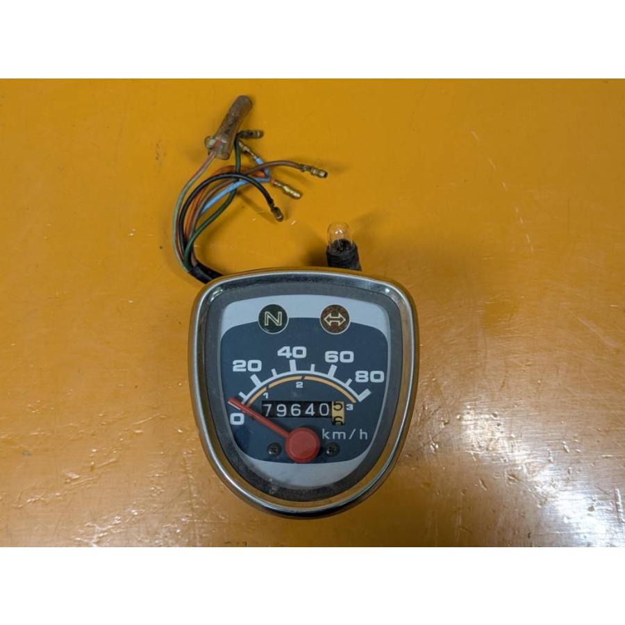 送料無料!!】80728 中古 ホンダ スーパーカブ90 スピードメーター 80km