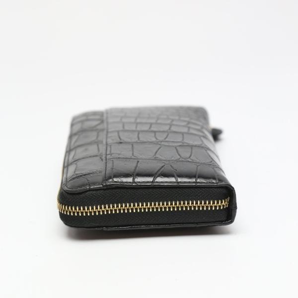 0621 長財布 ブラック   両サイド外ポケット付き ラウンドファスナー 0621 長財布 ブラック 両サイド外ポケット付き ラウンドファスナー