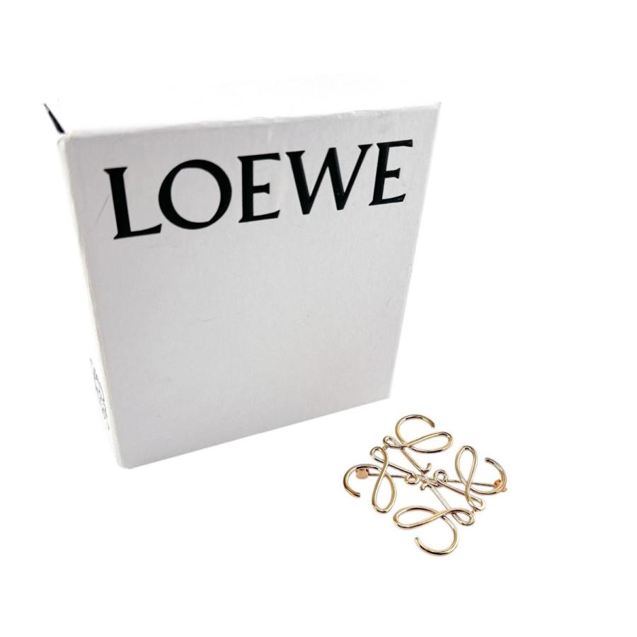 ロエベ 111 27 027 ブローチ ゴールド  LOEWE アナグラム LOEWE（ロエベ） ブローチ 111 27 027 アナグラム ブローチ ゴールド
