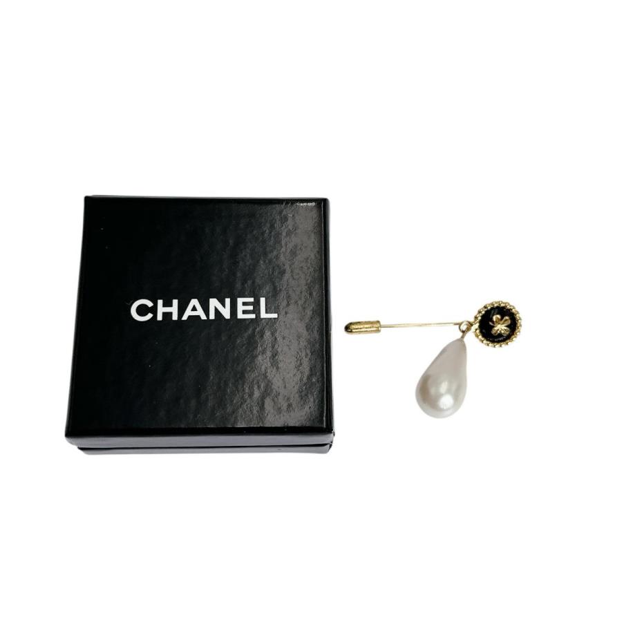 CHANEL（シャネル） ブローチ ドロップパール クローバー ピンブローチ 