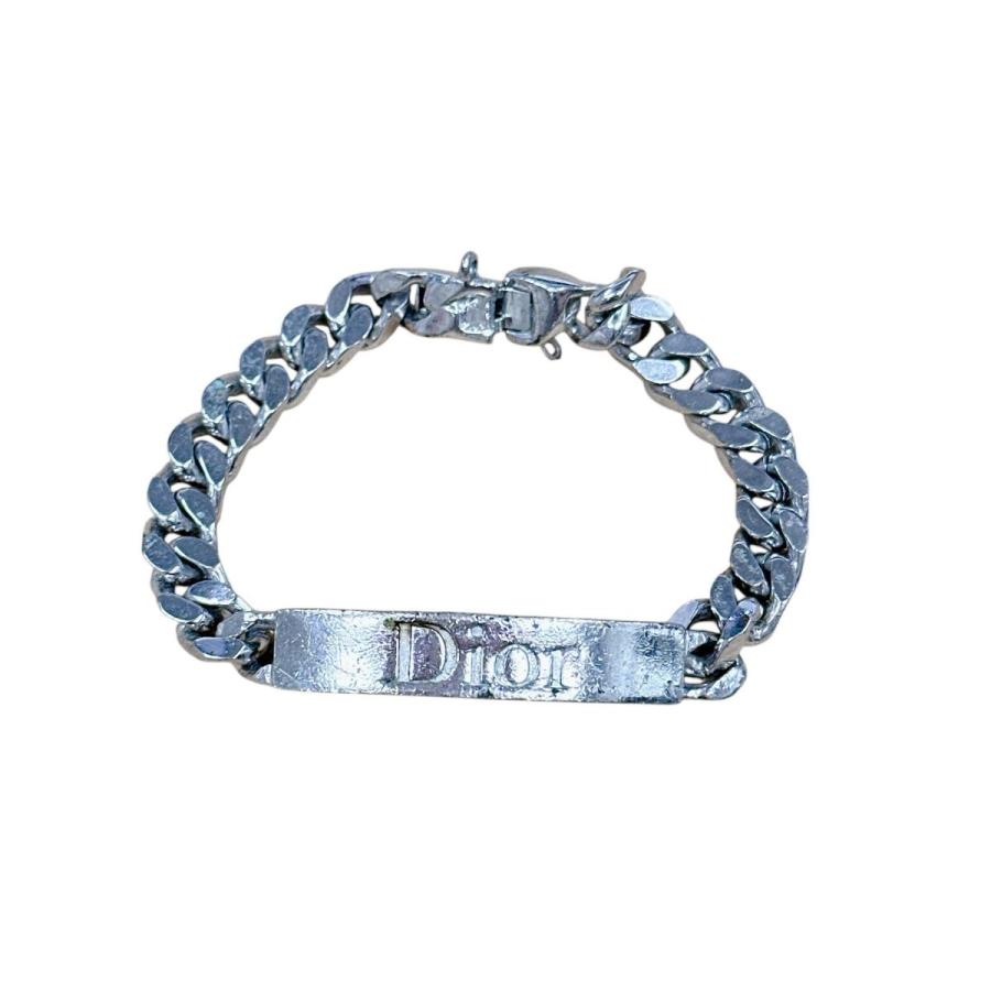 Christian Dior ディオール プレート チェーン ブレスレット ディオール ブレスレット ロゴプレート付きブレスレット チェーン Dior
