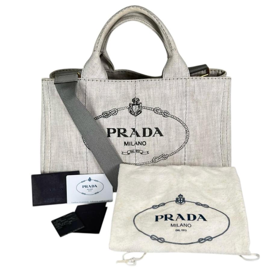 PRADA（プラダ） トートバッグ 1BG642 カナパトート キャンバス トート 