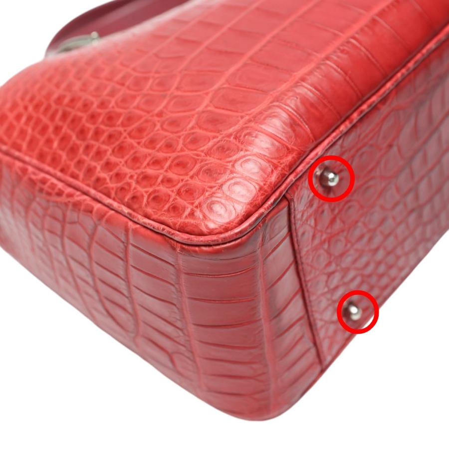 クロコダイル ハンドバッグ 2WAY JRA 日本製 ショルダーバッグ